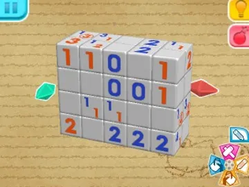 Katachi Shinhakken! Rittai Picross 2 (Japan) screen shot game playing